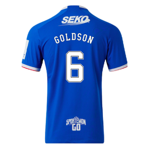 Rangers 2022-23 Home Shirt (M) (Mint) (GOLDSON 6)_1