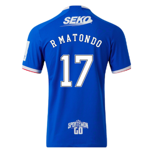 Rangers 2022-23 Home Shirt (M) (Mint) (R MATONDO 17)_1