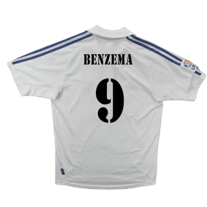 Real Madrid 2001-02 Home Shirt (Very Good) (Benzema 9)_1