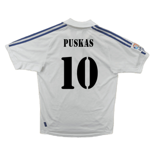 Real Madrid 2001-02 Home Shirt (Very Good) (Puskas 10)_1