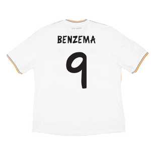 Real Madrid 2013-14 Home (M) (Very Good) (BENZEMA 9)_1