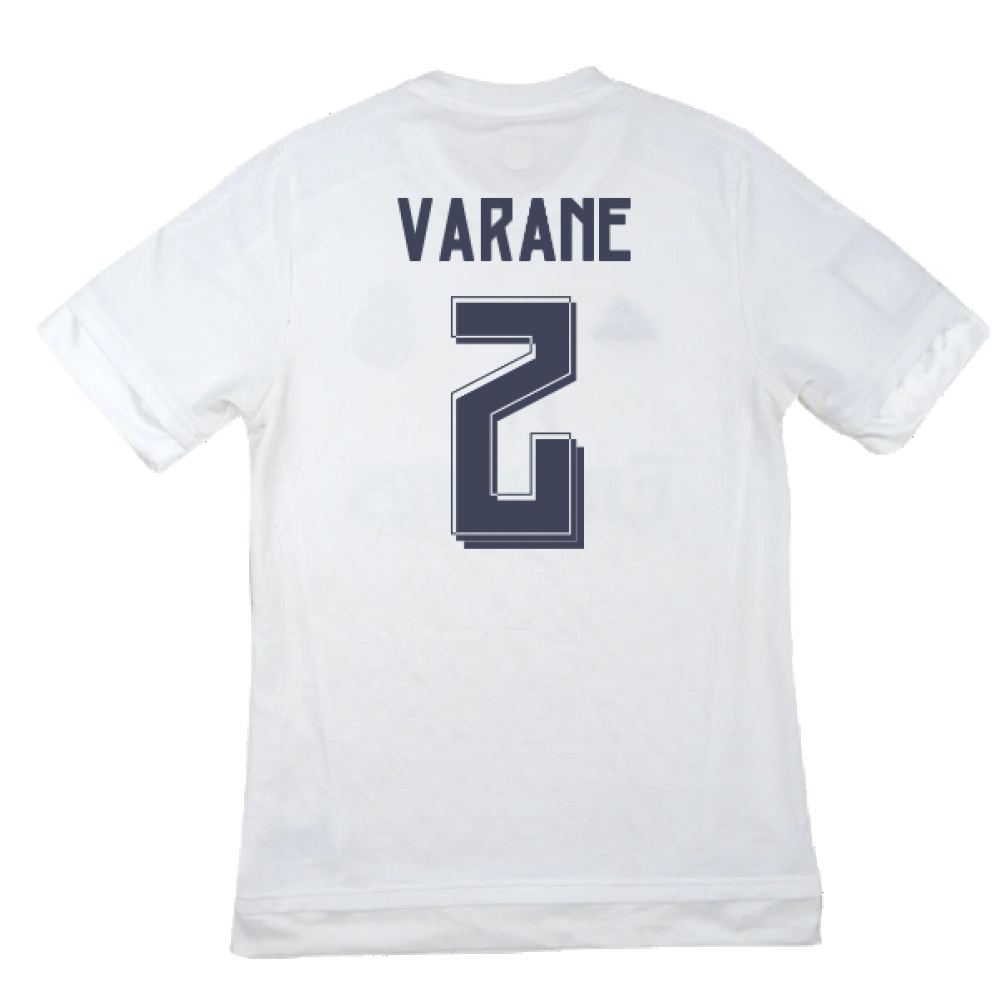 Real Madrid 2015-16 Home Shirt (M) (Varane 2) (Excellent)_1