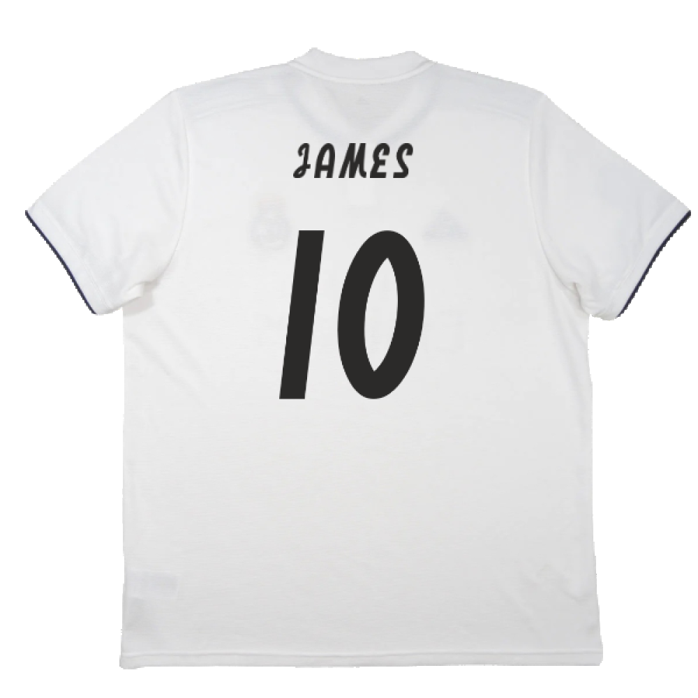 Real Madrid 2018-19 Home Shirt (S) (Very Good) (James 10)_2