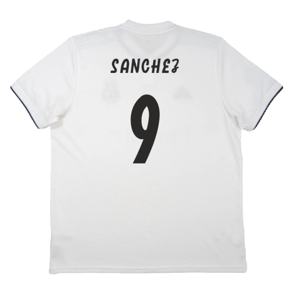 Real Madrid 2018-19 Home Shirt (S) (Very Good) (Sanchez 9)_2