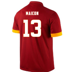 Roma 2014-15 Home Shirt (L) (Excellent) (Maicon 13)_1