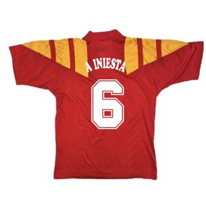 Spain 1992-94 Home Shirt (L) (Excellent) (A INIESTA 6)_1