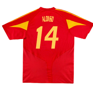 Spain 2004-06 Home Shirt (S) (Excellent) (Alonso 14)_1