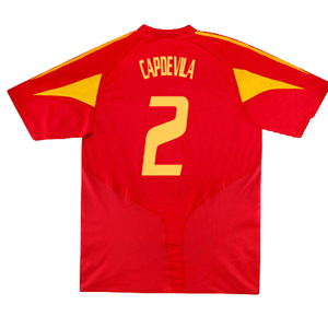 Spain 2004-06 Home Shirt (S) (Excellent) (Capdevila 2)_1