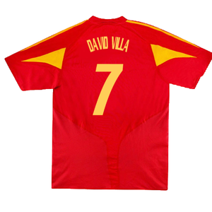 Spain 2004-2006 Home Shirt (S) (Excellent) (David Villa 7)_1