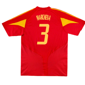 Spain 2004-06 Home Shirt (S) (Excellent) (Marchena 3)_1