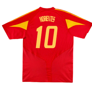 Spain 2004-2006 Home Shirt (L) (Very Good) (Morientes 10)_1