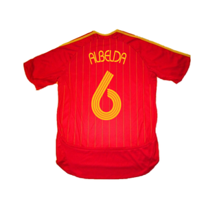 Spain 2006-08 Home Shirt (M) (Mint) (Albelda 6)_1