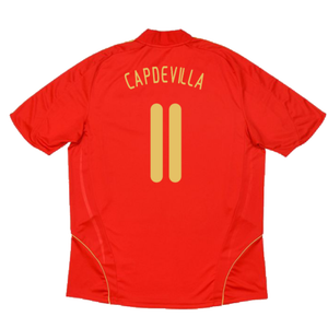 Spain 2008-2009 Home Shirt (Excellent) (Capdevilla 11)_1