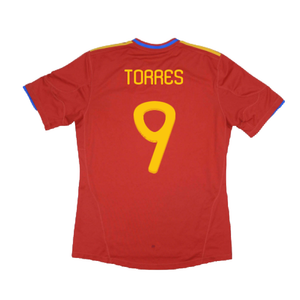 Spain 2010-11 Home Shirt (XL) (Excellent) (Torres 9)_1