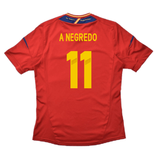 Spain 2012-13 Home Shirt (S) (Excellent) (A Negredo 11)_1