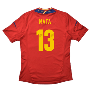 Spain 2012-13 Home Shirt (S) (Excellent) (Mata 13)_1