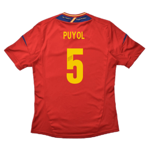 Spain 2012-13 Home Shirt (S) (Good) (Puyol 5)_1