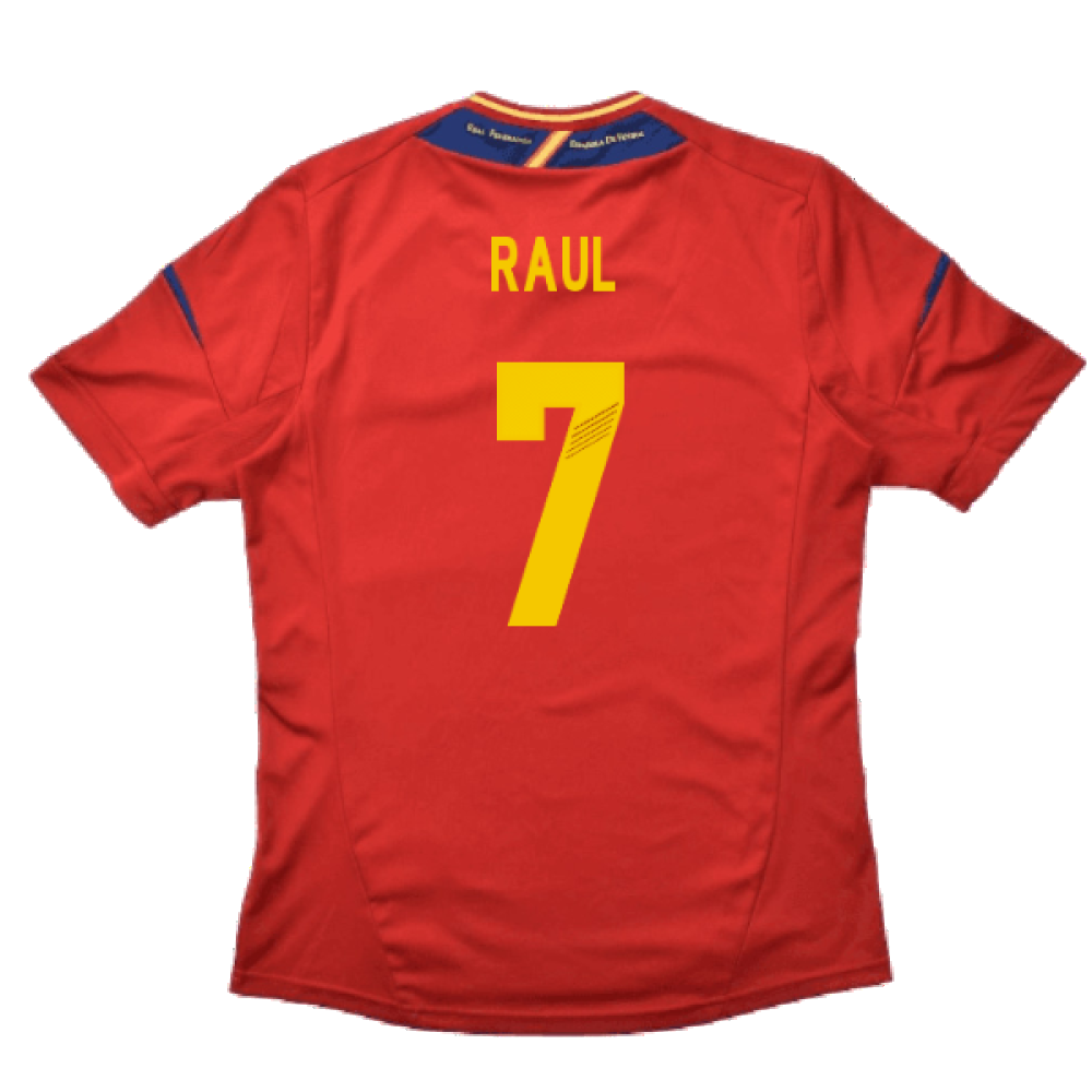 Spain 2012-13 Home Shirt (S) (Good) (Raul 7)_1
