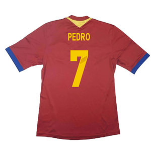 Spain 2013-14 Home Shirt (L) (Fair) (Pedro 7)_1