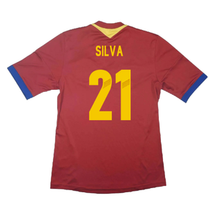 Spain 2013-14 Home Shirt (XL) (Excellent) (Silva 21)_1