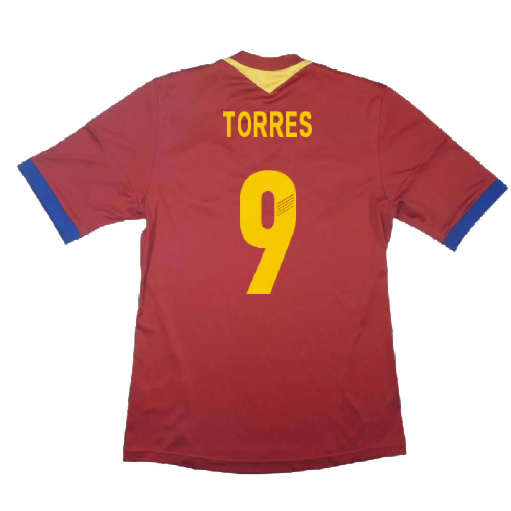 Spain 2013-14 Home Shirt (S) (Excellent) (Torres 9)_1