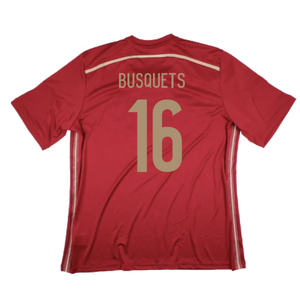 Spain 2014-15 Home Shirt (XS) (Excellent) (Busquets 16)_1