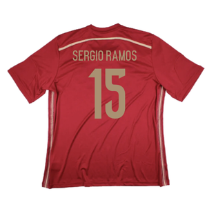 Spain 2014-15 Home Shirt (XS) (Excellent) (Sergio Ramos 15)_1