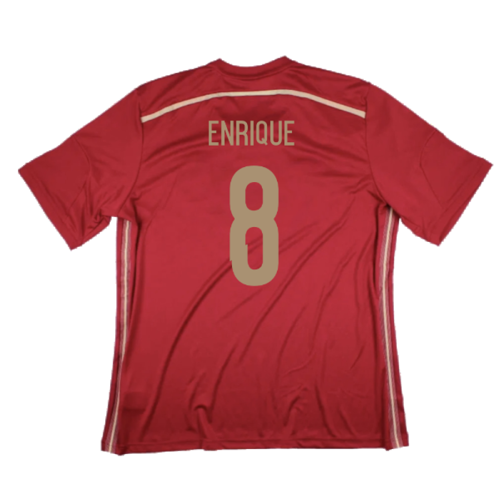 Spain 2014-2015 Home Shirt (World Cup Badge) (XL) (Excellent) (ENRIQUE 8)_1