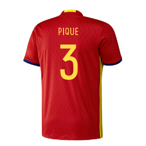 Spain 2016-17 Home Shirt (Excellent) (Pique 3)_1