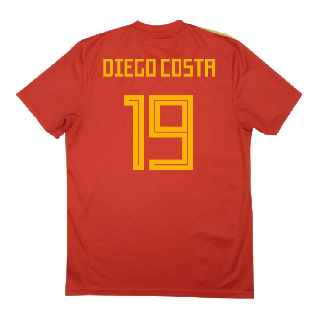 Spain 2018-20 Home Shirt (2XL) (Diego Costa 19) (Good)_1