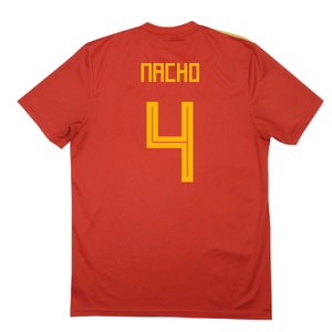 Spain 2018-20 Home Shirt (2XL) (Nacho 4) (Good)_1