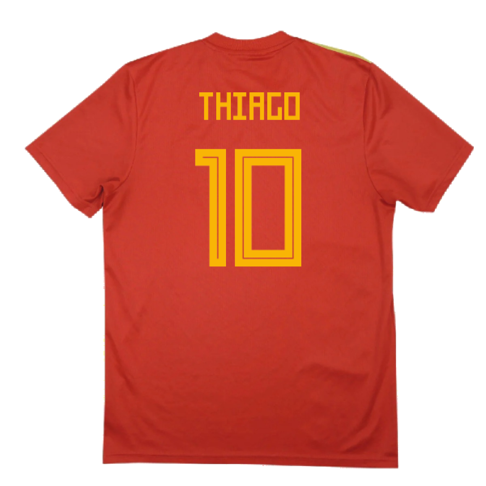 Spain 2018-20 Home Shirt (2XL) (Thiago 10) (Good)_1