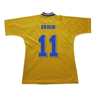 Sweden 1994-96 Home Shirt (Excellent) (Brolin 11)_1