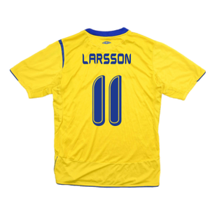 Sweden 2006-07 Home Shirt (XL) (Excellent) (Larsson 11)_1