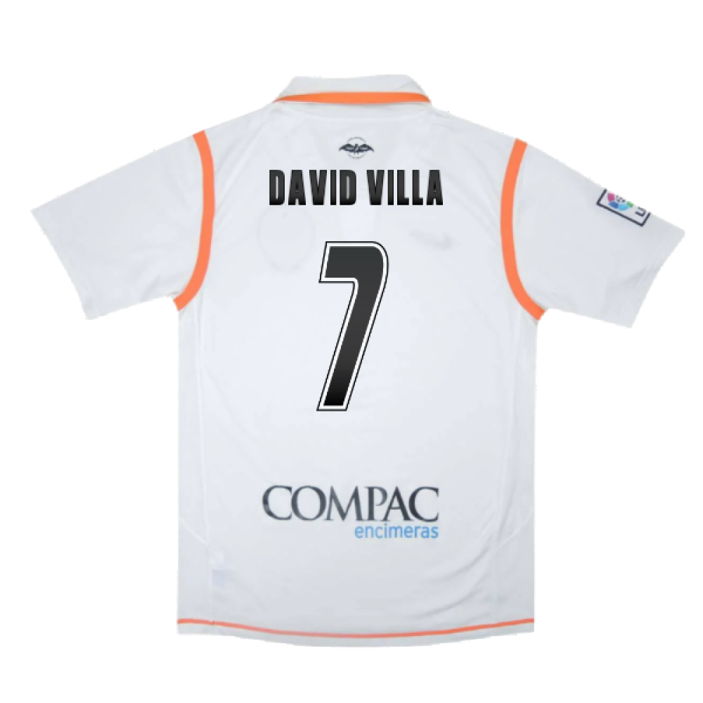 Valencia 2007-08 Home Shirt (XL) (Excellent) (David Villa 7