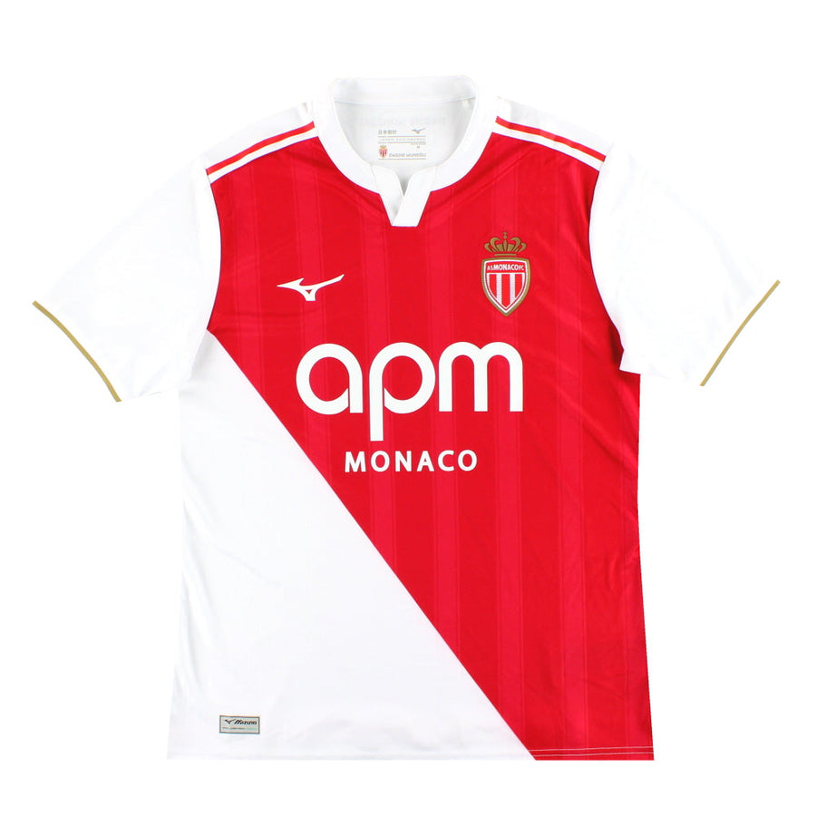 2025-26 Monaco Mizuno Home Shirt *As New* M