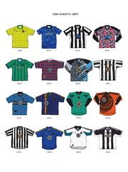 Iconic Newcastle United Shirts A3 Print