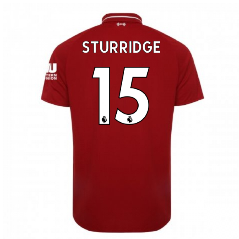 2018 2019 Liverpool Home Football Shirt Sturridge 15