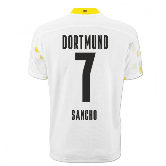 2020 2021 Borussia Dortmund Puma Third Cup Football Shirt SANCHO 7 Classic Football Kit