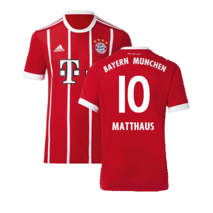 Bayern Munich 2017-18 Home Shirt ((Excellent) L) (Matthaus 10)