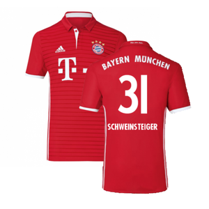 Bayern Munich 2016-17 Home Shirt ((Excellent) L) (Schweinsteiger 31)_0