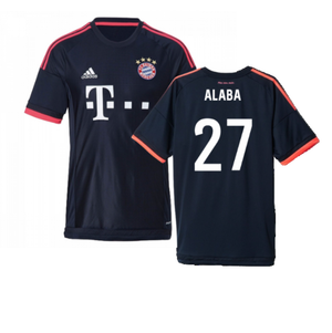 Bayern Munich 2015-16 Third Shirt ((Excellent) S) (Alaba 27)_0