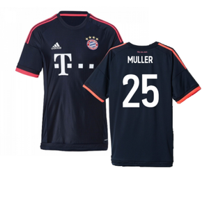 Bayern Munich 2015-16 Third Shirt ((Excellent) S) (Muller 25)_0