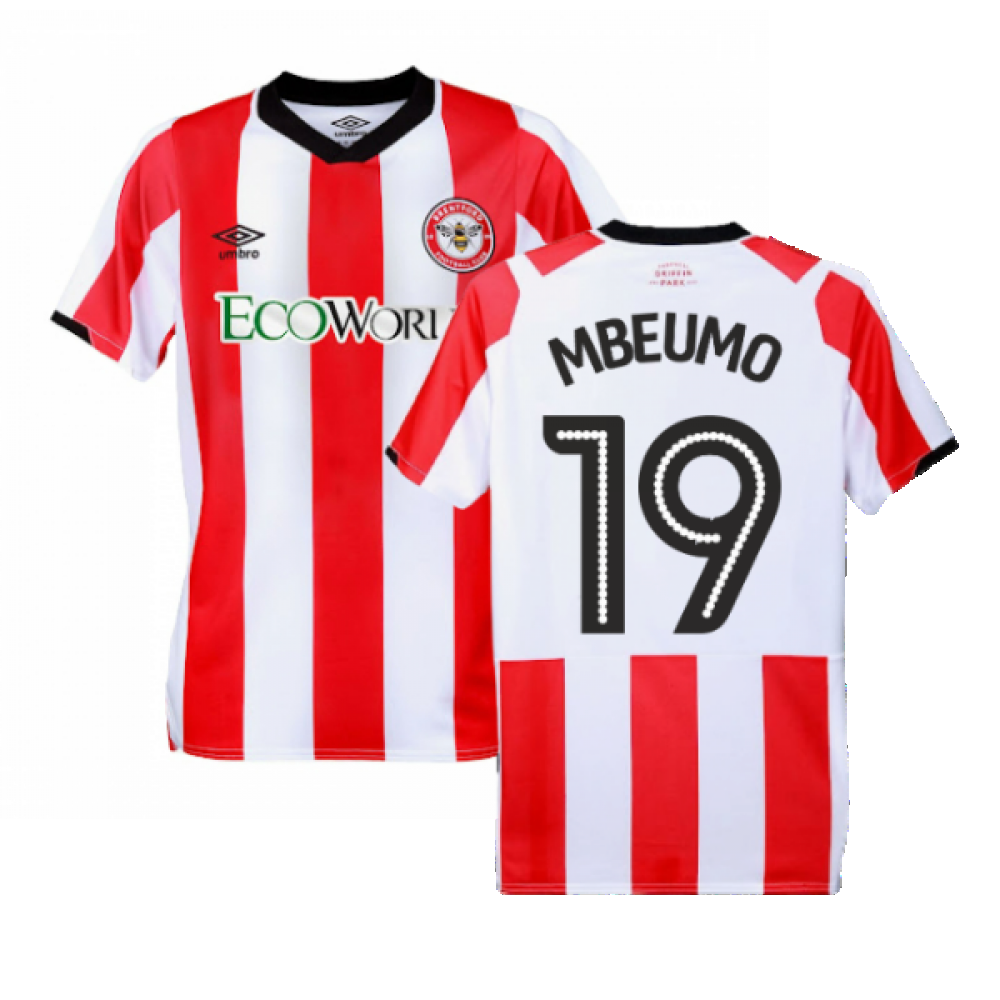 Brentford 2019-20 Home Shirt ((Excellent) 3XL) (Mbeumo 19