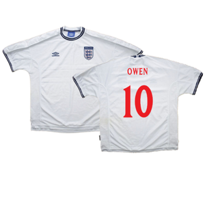 England 1999-00 Home Shirt (L) (Good) (Owen 10)_0