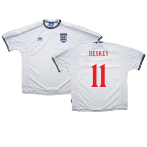 England 1999-00 Home Shirt (XXL) (Fair) (Heskey 11)_0