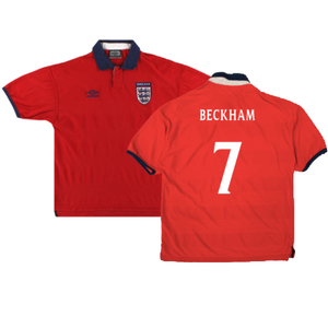 England 1999-01 Away Shirt (Very Good) (Beckham 7)_0