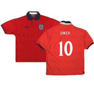 England 1999-01 Away Shirt (Very Good) (Owen 10)_0
