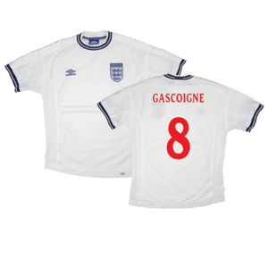 England 1999-01 Home Shirt (Youths) (Excellent) (GASCOIGNE 8)_0