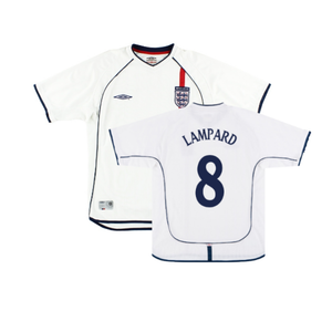 England 2001-03 Home Shirt (2XL) (Good) (LAMPARD 8)_0